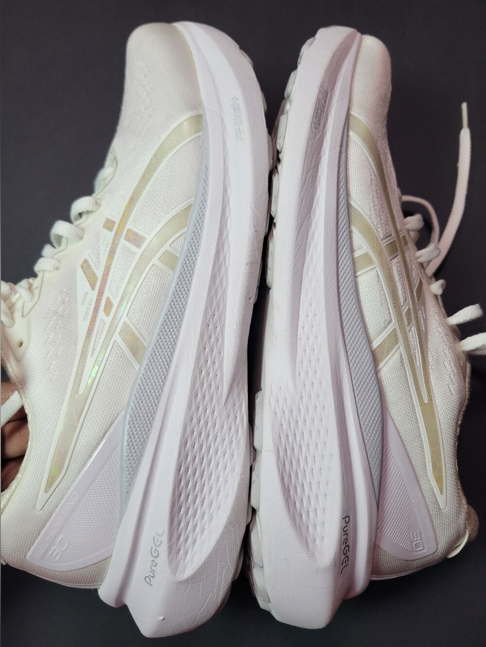 Women's White Athletic Shoes Asics Pure Gel Size 10.5